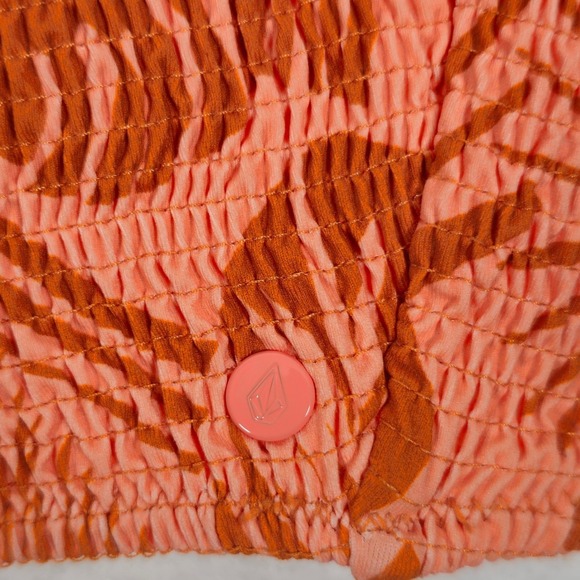 Volcom Orange Patterned Bikini - Picture 4 of 7